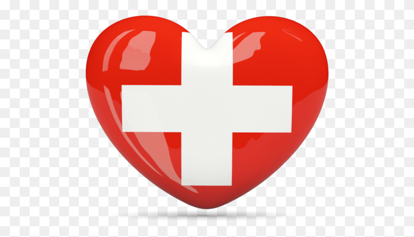 496x422 Флаг Швейцарии В Виде Сердца Значок Флаг Швейцарии В Сердце, Первая Помощь, Символ, Логотип Hd Png Скачать