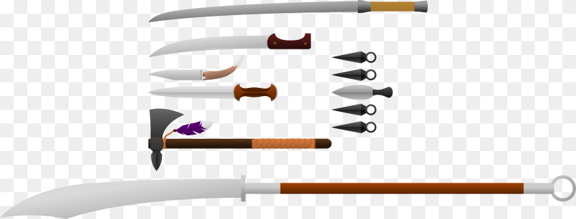 5280x2005 Sword, Weapon, Spear, Blade, Dagger Transparent PNG