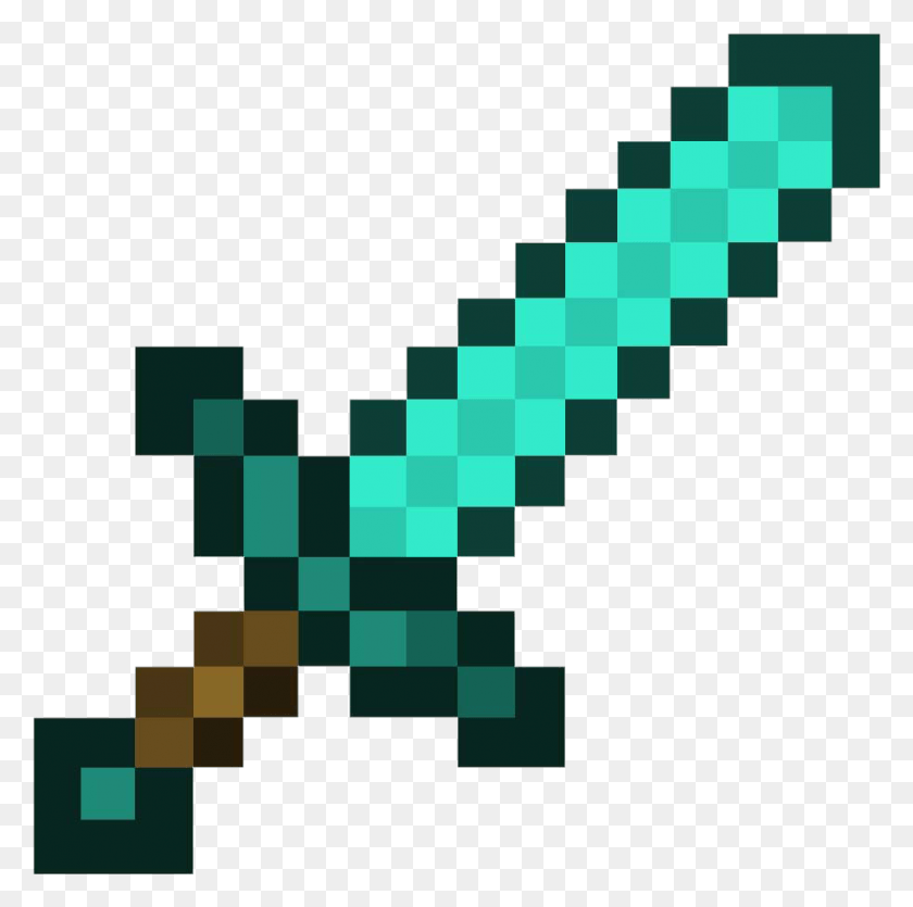912x907 Sword Adult Game Wiki Pocket Edition Transparent Minecraft Diamond Sword, Green, Text, Chess HD PNG Download