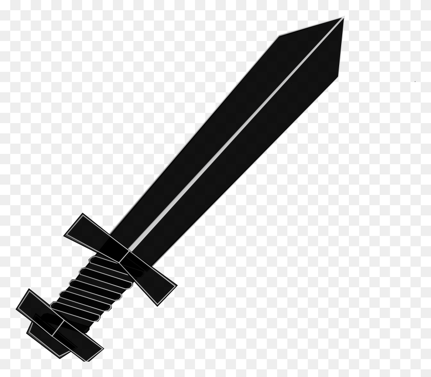 2194x1900 Sword Clipart For Free On Mbtskoudsalg Sword Clipart Black And White, Weapon, Weaponry, Blade HD PNG Download