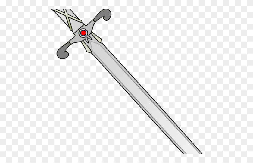 509x481 Sword Clipart Knife Sword Clip Art, Blade, Weapon, Weaponry HD PNG Download