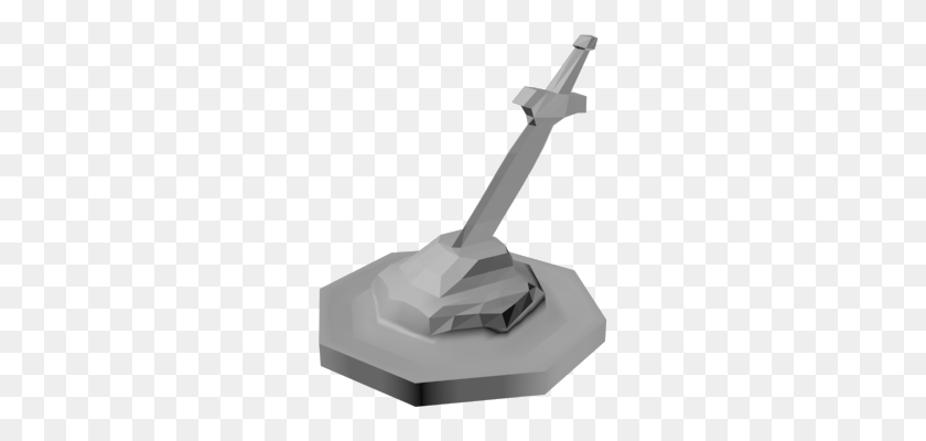 263x340 Sword In The Stone Token Shovel, Weapon, Weaponry, Spear HD PNG Download