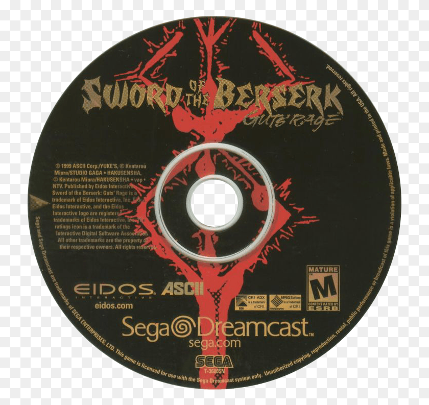 733x733 Sword Of The Berserk Dreamcast, Disk, Dvd HD PNG Download