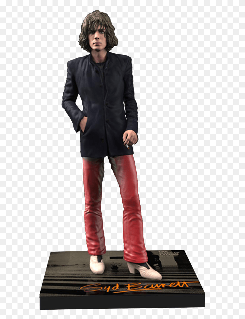 574x1034 Syd Barrett Rock Iconz 19th Scale Statue Syd Barrett Action Figure, Clothing, Apparel, Coat HD PNG Download