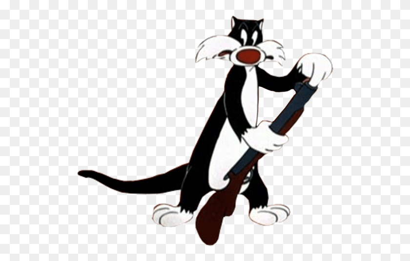 528x475 Sylvester Cartoon, Performer, Weapon, Weaponry HD PNG Download