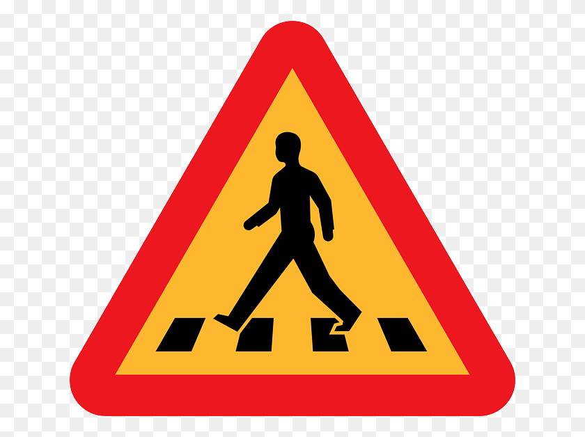 640x568 Symbol Cross Safety Cartoon Signs Symbols Symbol Bottle Pedestrian Crossing Clip Art, Person, Human, Road Sign HD PNG Download