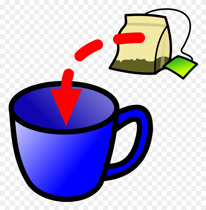 776x798 Символ Пьет Чай Кладет Чайный Пакетик В Чашку, Чашка Кофе, Бомба, Оружие Png Скачать