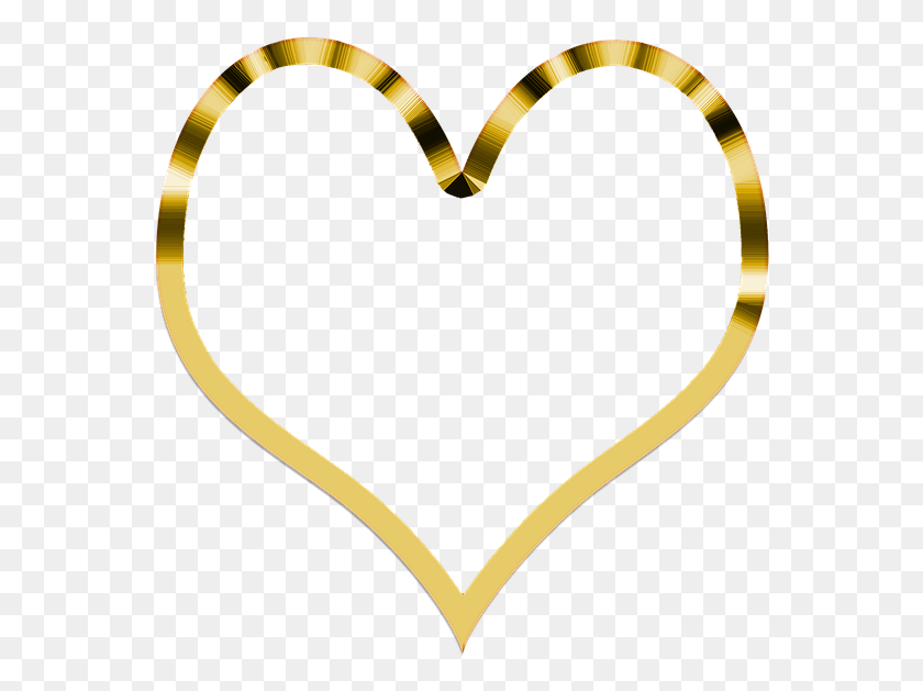 564x569 Symbol Heart Love Symbolism Background Gold Transparent Background Golden Heart HD PNG Download