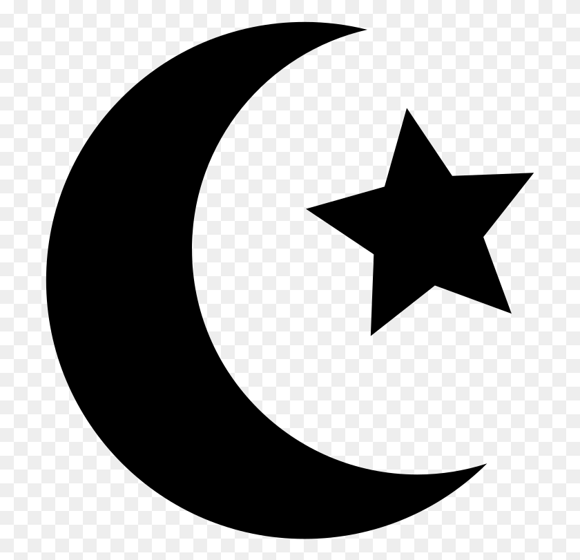 709x751 Símbolo Del Islam, La Luna Y Las Formas De Las Estrellas, Gris, World Of Warcraft Hd Png