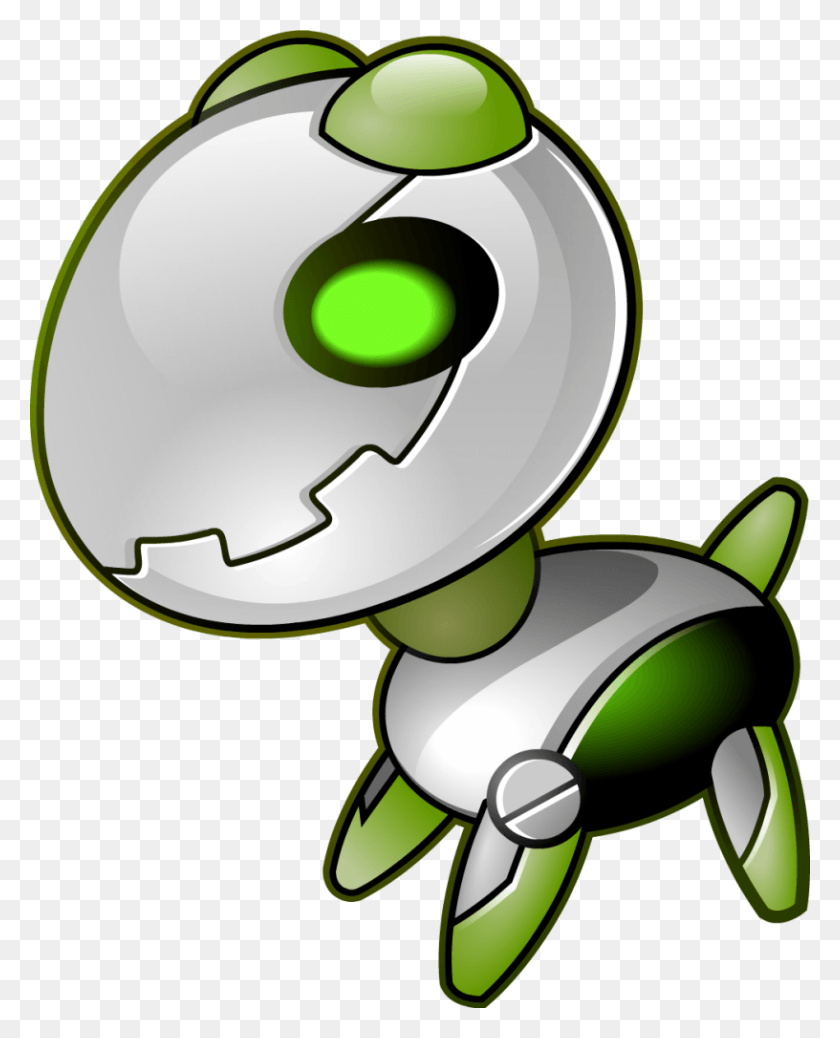 816x1024 Descargar Png Símbolo Petbot Alienrobot Miniatura, Gráficos, Verde Hd Png