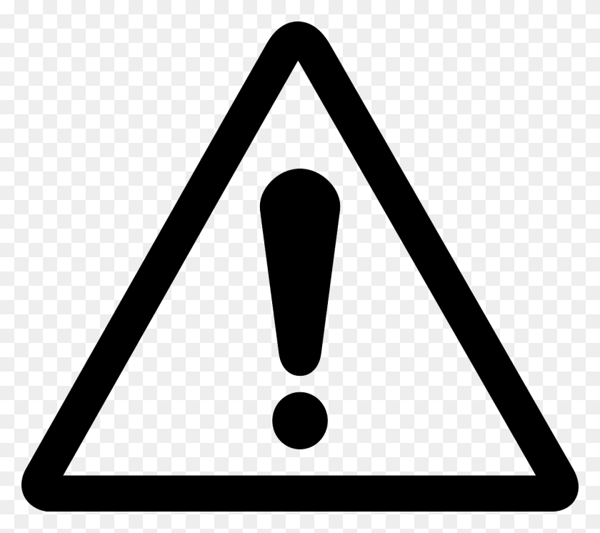 1280x1126 Symbole Attention Exclamation Mark Icon Triangle, Symbol, Sign, Road Sign HD PNG Download