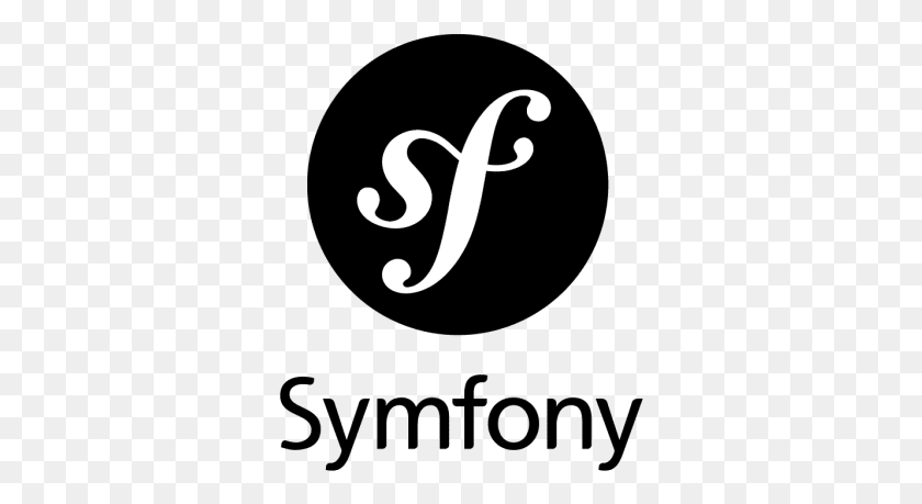 333x399 Symfony Is A Php Framework For Web Applications And Symfony 4 Logo, Text, Stencil, Handwriting HD PNG Download
