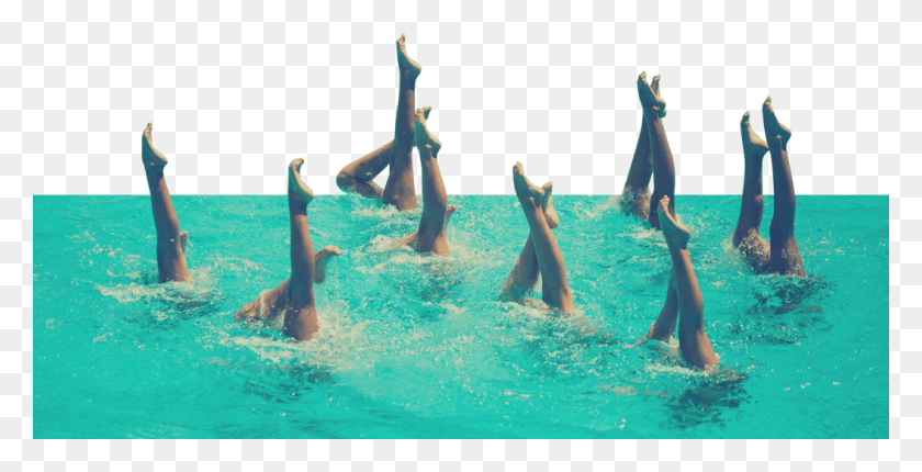 1054x500 Synchronized Swimming, Water, Person, Human HD PNG Download