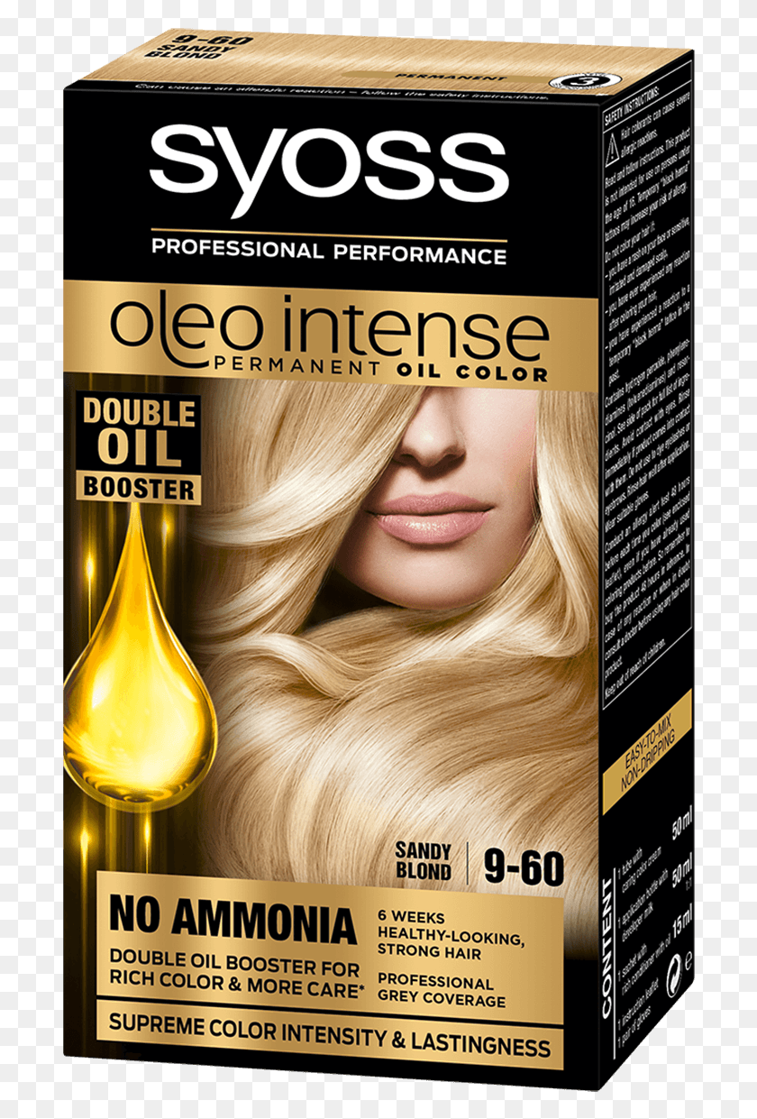 702x1181 Syoss Com Color Oleo Intense 9 60 Sandy Blond Syoss Blond, Плакат, Реклама, Флаер Png Скачать