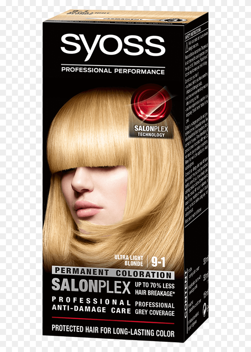 557x1117 Syoss Com Color Salonplex 9 1 Rubio Ultra Claro Syoss, Mujer, Niña, Niño Hd Png