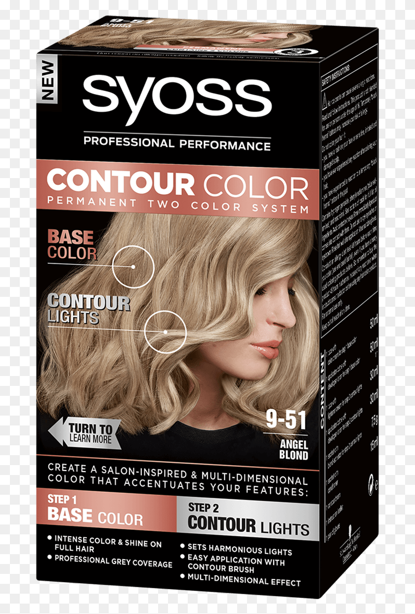 695x1181 Syoss Com Contour Color 9 51 Angel Blond Syoss Contour Color, Реклама, Плакат, Журнал Hd Png Скачать