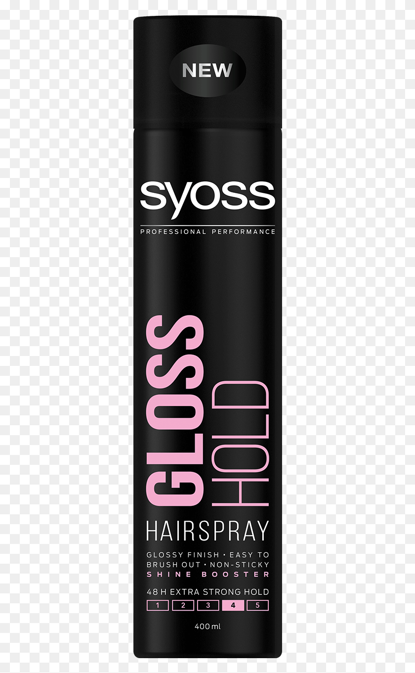 302x1301 Syoss Com Styling Gloss Hold Hairspray Syoss Gloss Hold Hairspray, Aluminium, Can, Tin HD PNG Download