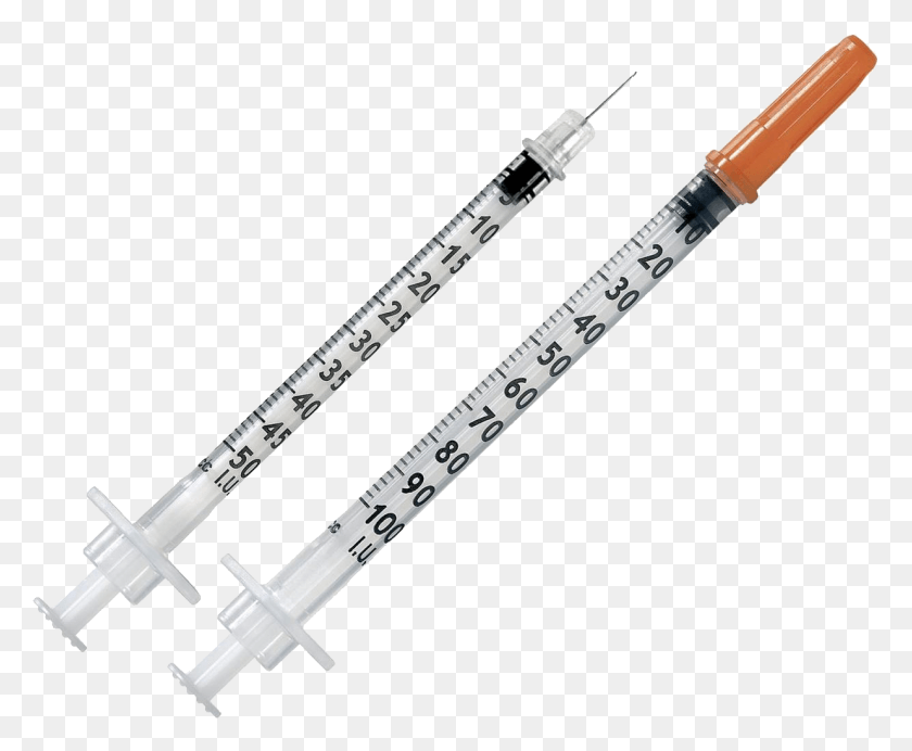 1235x1002 Syringe Needle Image Bd Insulin Syringe Ultra Fine 1 Ml, Injection, Plot, Baseball Bat HD PNG Download