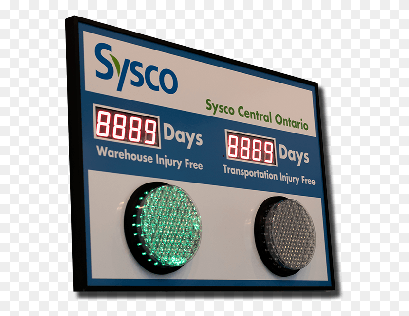 575x591 Sysco Central Ontario Warehouse Injury Free Circle, Light, Text, Scoreboard HD PNG Download