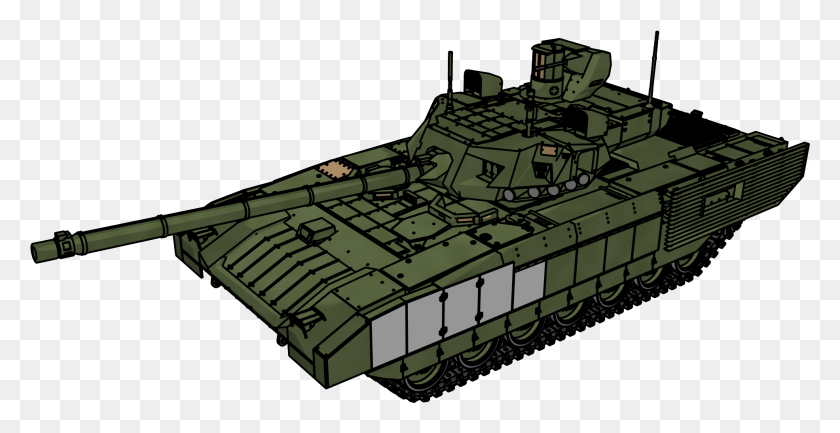 1971x945 T 14 Armata Tank Perspective View Clipart Cartoon Churchill Tank, Amphibious Vehicle, Vehicle, Transportation HD PNG Download