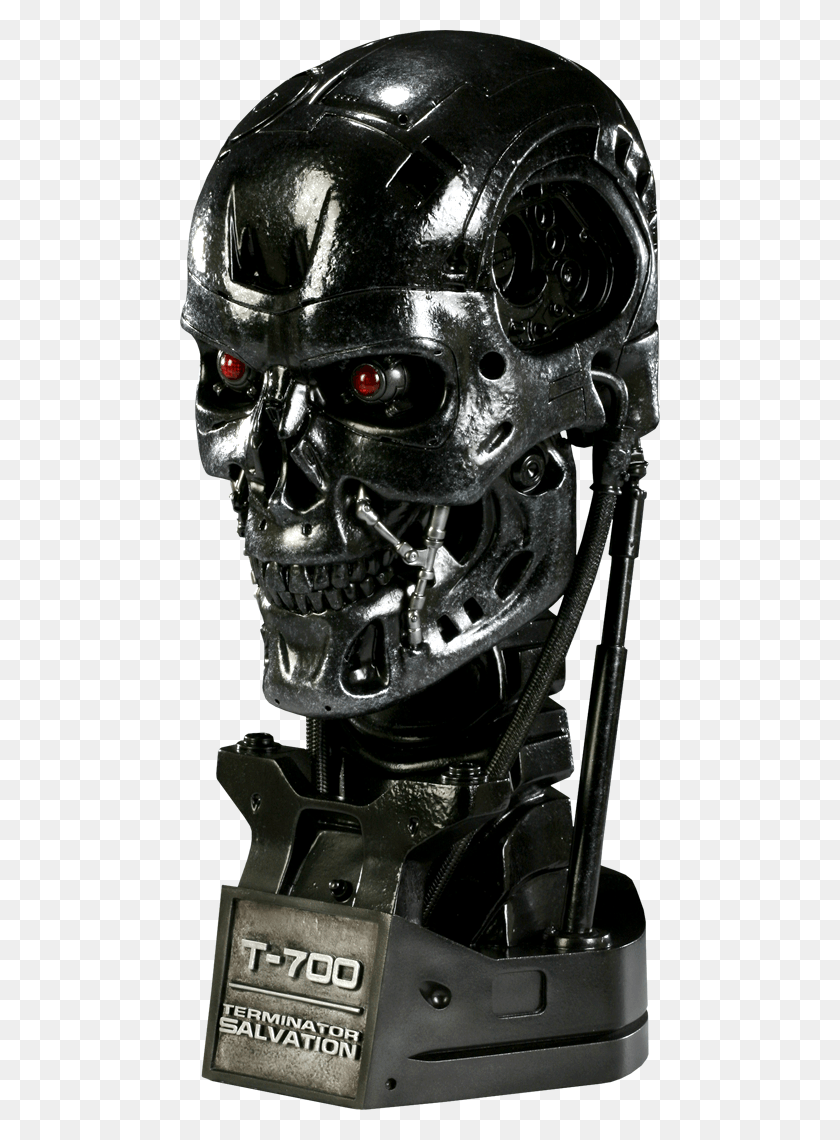 480x1080 T 700 Bust From The Blockbuster Film Terminator Salvation Terminator Salvation, Helmet, Clothing, Apparel HD PNG Download