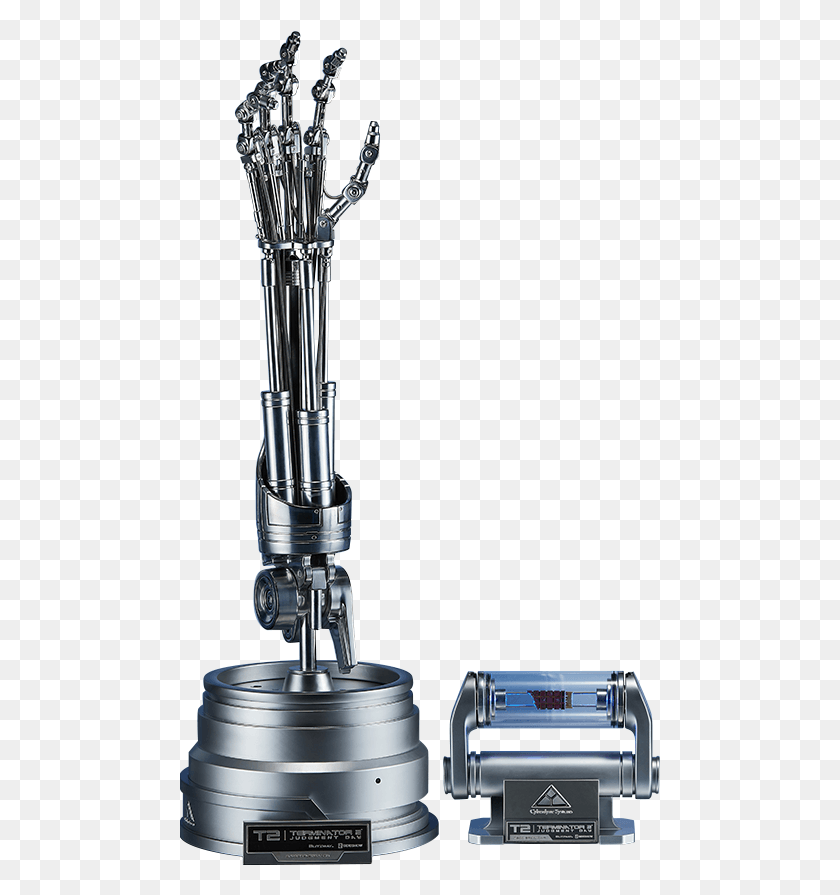 480x835 T 800 Endoskeleton Arm And Brain Chip Prop Replica Terminator T 800 Arm, Sink Faucet, Microscope, Machine HD PNG Download