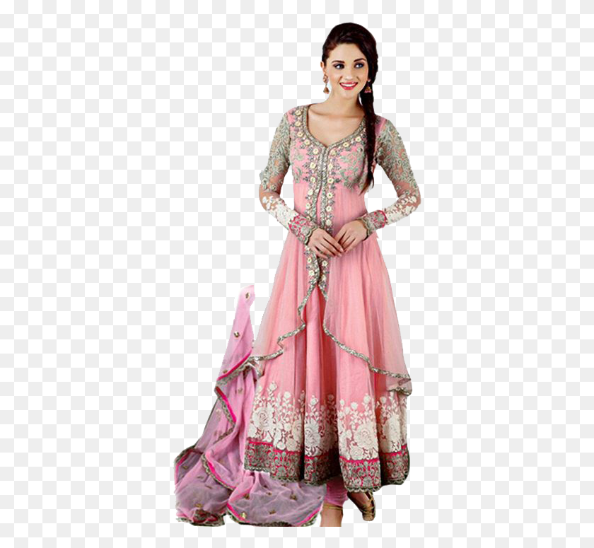 353x715 T Pink Colour Dresses, Clothing, Apparel, Person Descargar Hd Png