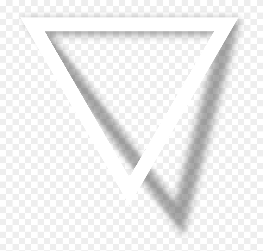 740x742 T R I A N G L E Triangle Frame White Shadow Triangle, Label, Text, Symbol HD PNG Download