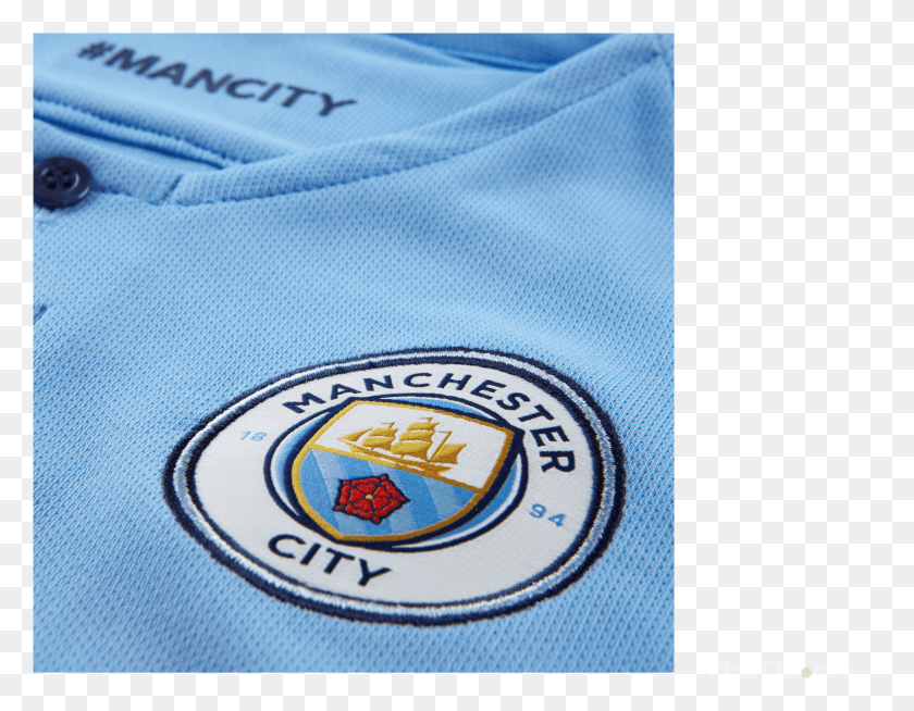 1711x1305 T Shirt Nike Manchester City 201819 Stadium Home Junior, Clothing, Apparel, Logo HD PNG Download