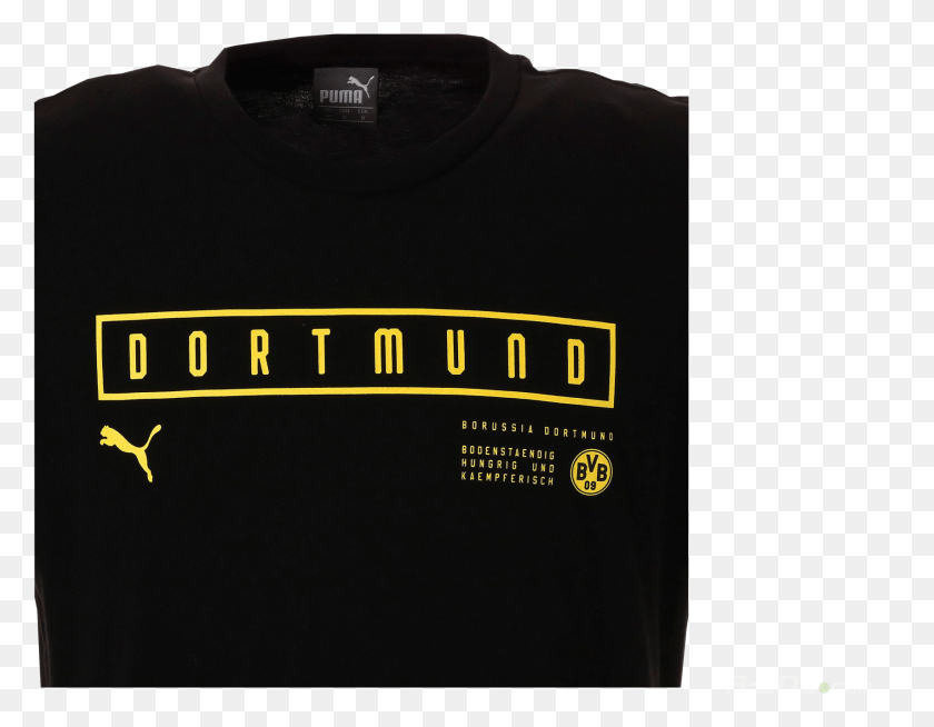 1711x1304 T Shirt Puma Bvb Fan Tee 754597 02 Puma, Clothing, Apparel, T-shirt HD PNG Download