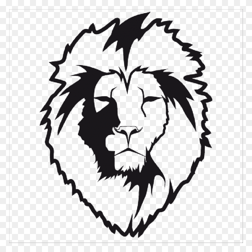 901x901 T Te De Lion 3 Image Lion, Symbol, Stencil, Emblem HD PNG Download