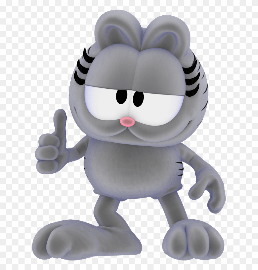 633x820 Tabby Cat Clipart Garfield Show De Garfield Nermal, Toy, Rabbit, Rodent HD PNG Download