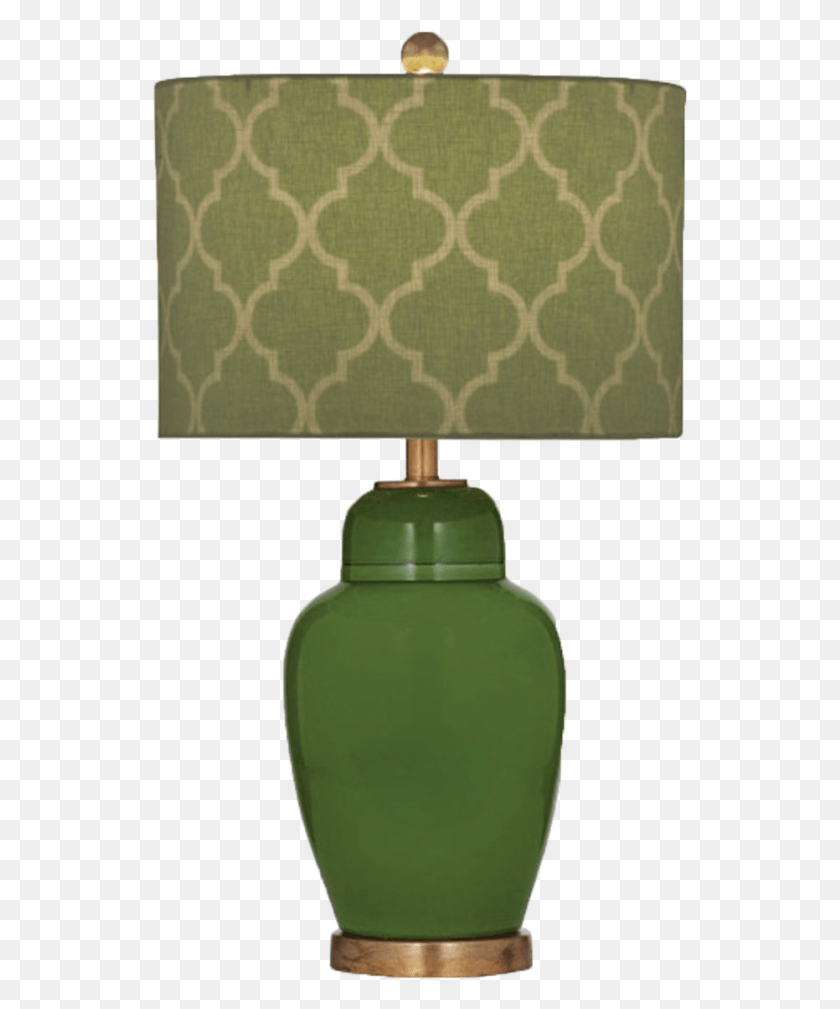 536x949 Table Lamp With Green Quatrefoil Shade At Livingspaces Lampshade, Table Lamp, Rug HD PNG Download
