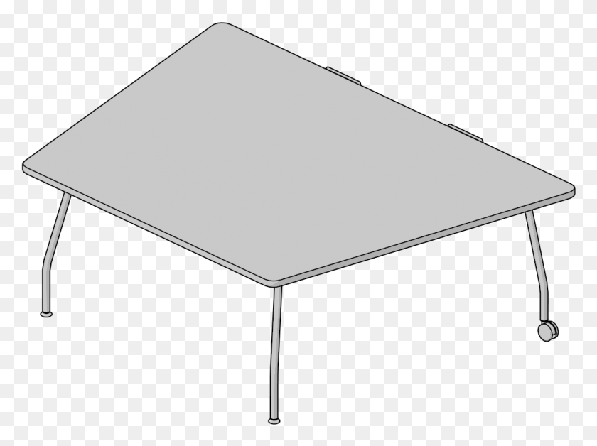 1064x776 Table Media Trapezoid 60x84fixed Legswcasters And Coffee Table, Tabletop, Furniture, Shelf HD PNG Download