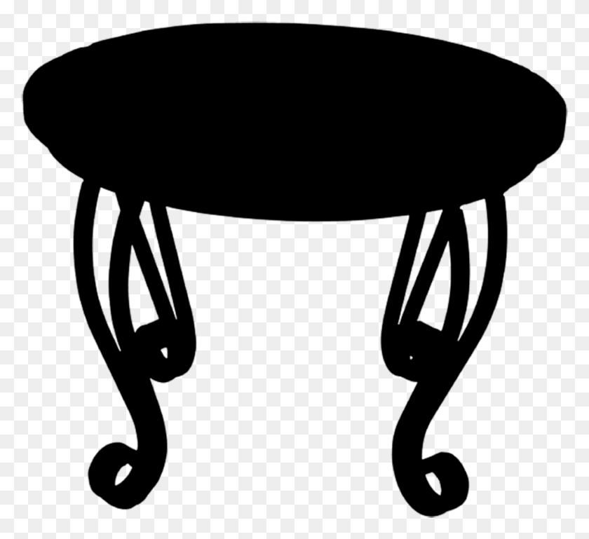 957x870 Table Silhouette Table, Stencil, Text Descargar Hd Png