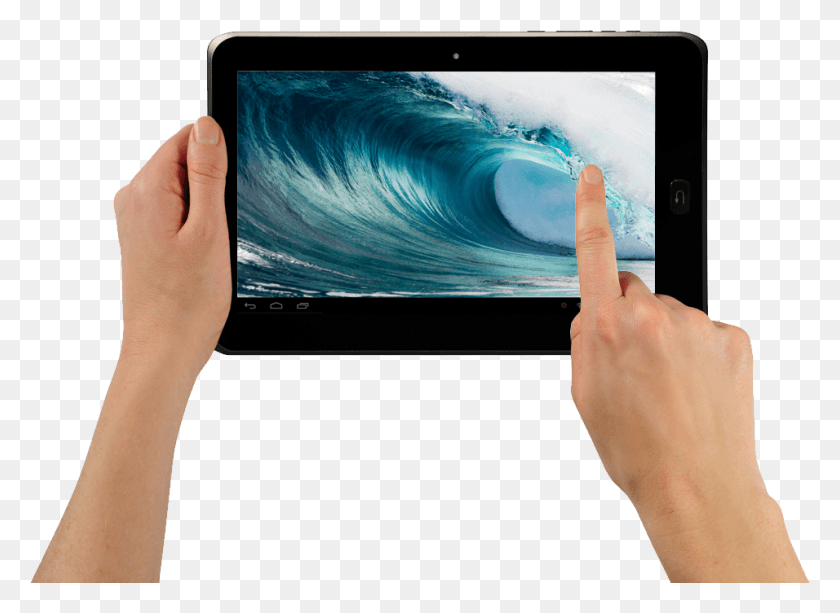 956x679 Tablet In Hands Image Tablet In Hand, Tablet Computer, Computer, Electronics HD PNG Download