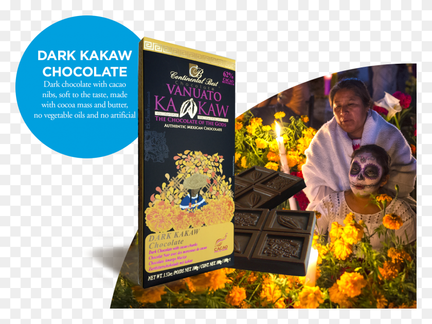 1428x1044 Tableta Dark Kakaw Chocolate Celebracin Da De Muertos Flyer, Человек, Плакат, Реклама Hd Png Скачать