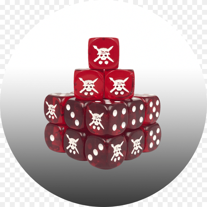 Tabletop Tactics Red Gem Dice Tabletop Game Sticker PNG