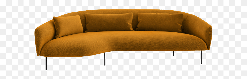 607x209 Tacchini Roma Sofa, Pillow, Cushion, Couch HD PNG Download