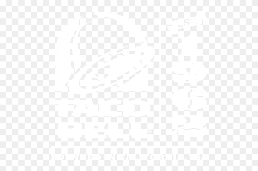 512x496 Taco Bell Black And White Taco Bell Stickers, Text, Clothing, Apparel HD PNG Download