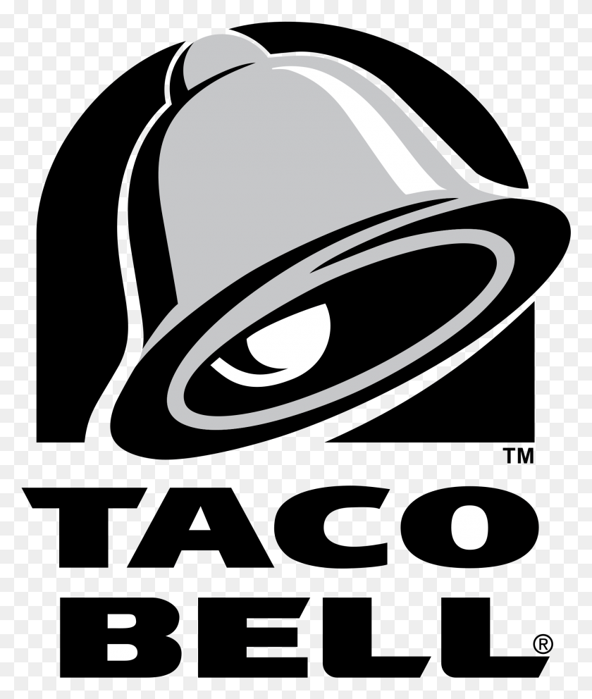 1833x2191 Descargar Png Taco Bell Logo Blanco Transparente Taco Bell Logo, Ropa, Vestimenta, Casco Hd Png