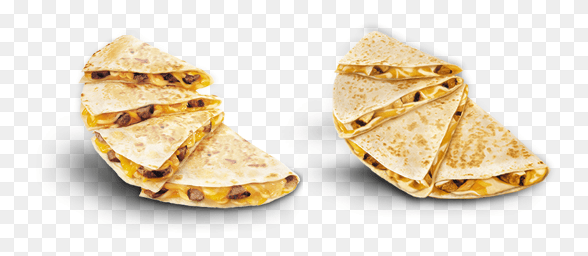 748x306 Taco Bell Taco Bell Chicken Quesadilla, Bread, Food, Pancake HD PNG Download