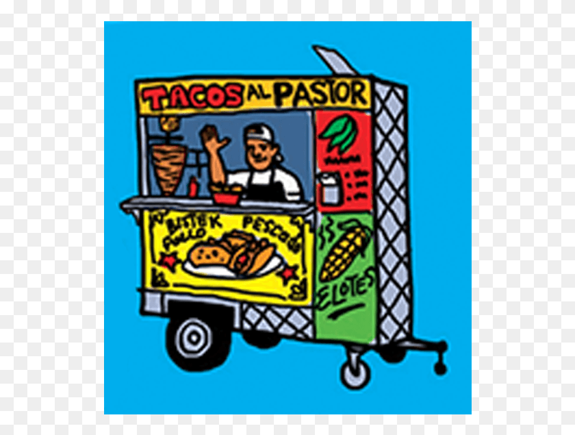 538x575 Taco Cart Cartoon, Person, Human, Vehicle HD PNG Download