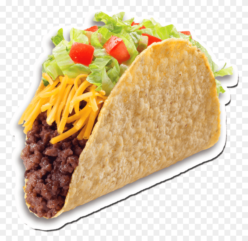 1099x1069 Taco Clipart Real Food Real Food Sticker, Hot Dog, Bread, Meal HD PNG Download