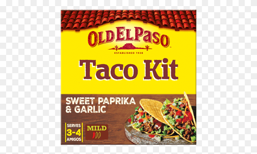 445x445 Taco Kit Sns Sweet Paprika Mild Old El Paso Taco, Food, Burger HD PNG Download