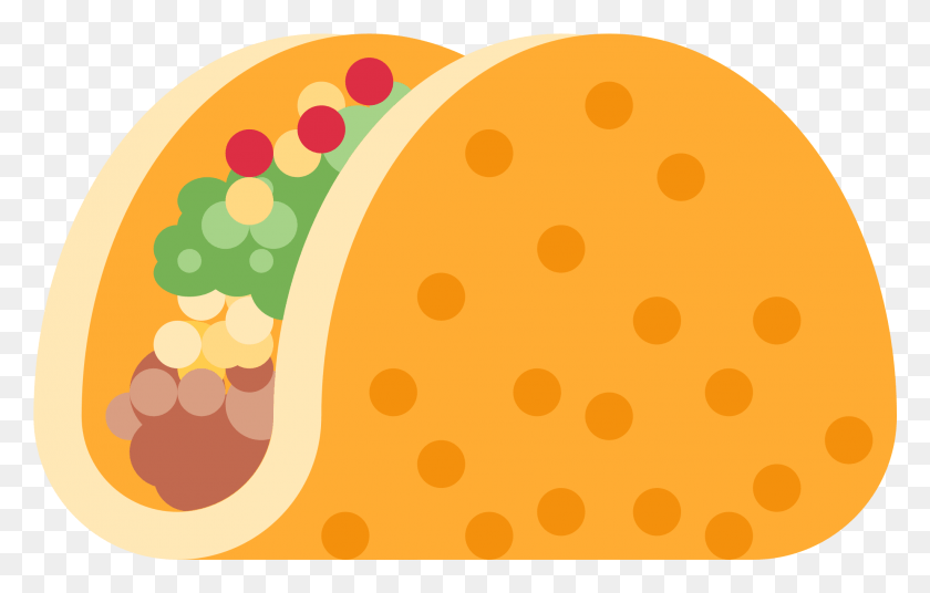 2049x1253 Taco Sticker By Twitterverified Account Twemoji Taco, Food, Egg, Sweets HD PNG Download