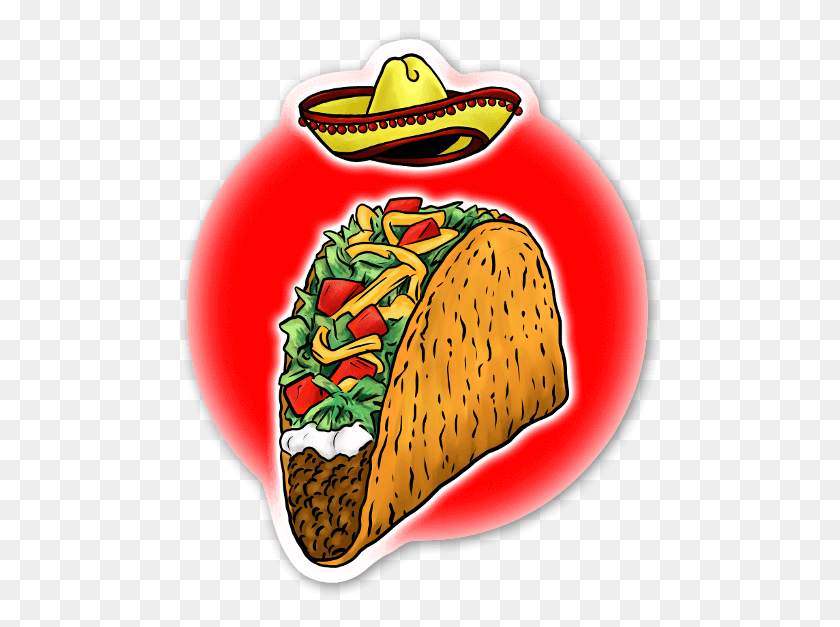 483x567 Taco Tusday, Food HD PNG Download