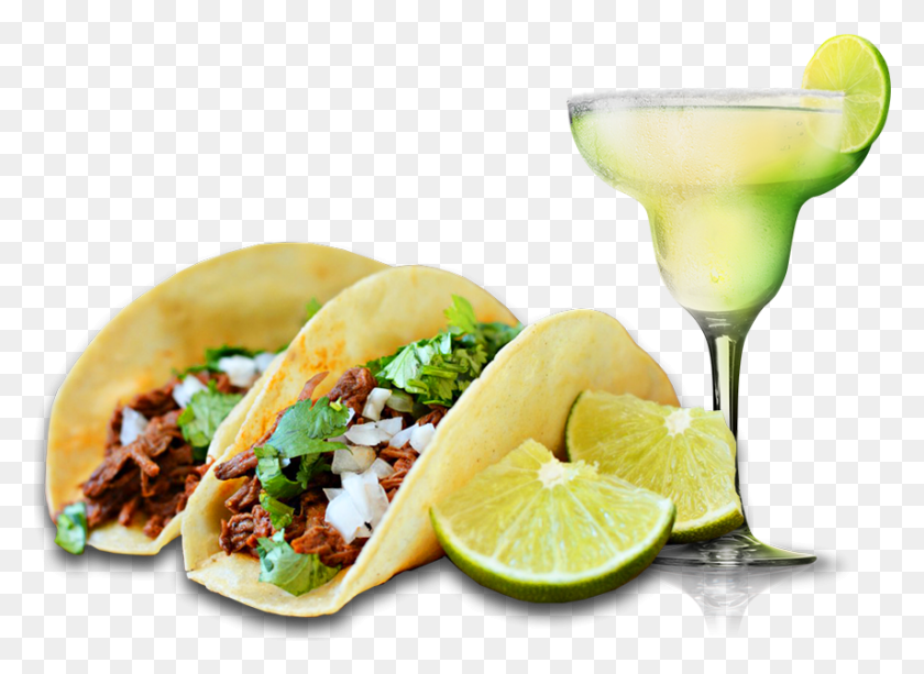 854x606 Tacos Amp Margaritas At El Rey Camarillo На Прозрачном Фоне Tacos, Food, Burger, Taco Hd Png Download