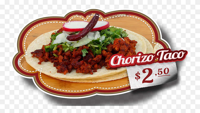 752x417 Tacos De Chorizo Tacos De Chorizo, Dish, Meal, Food HD PNG Download