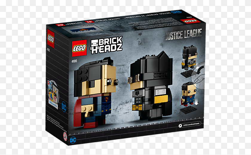 540x461 Descargar Pngtáctico Batman Amp Superman Lego Brickheadz Batman Superman, Juguete, Máquina, Electrónica Hd Png